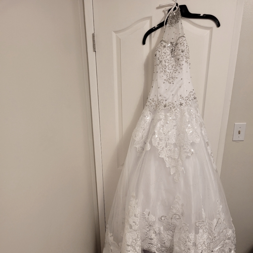 Halter style Wedding gown